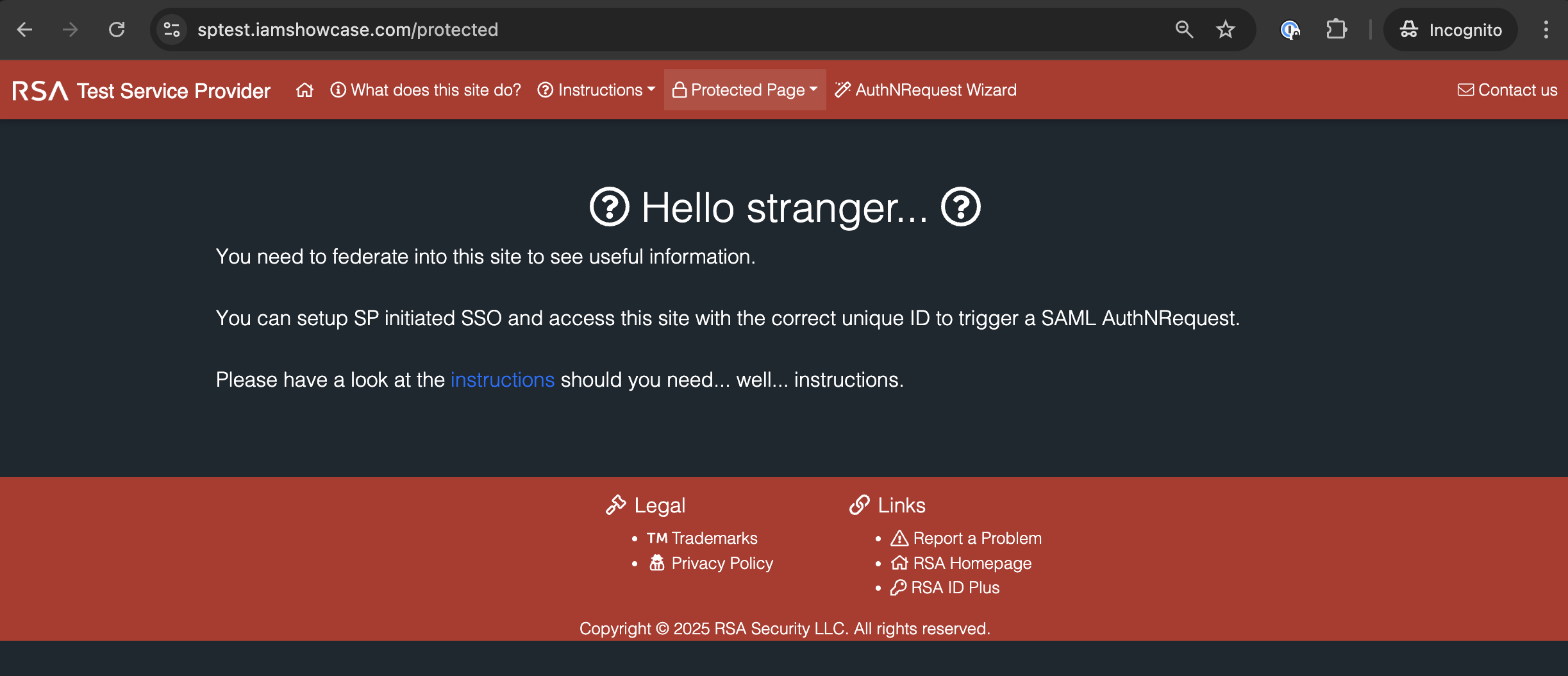 iamshowcase protected page